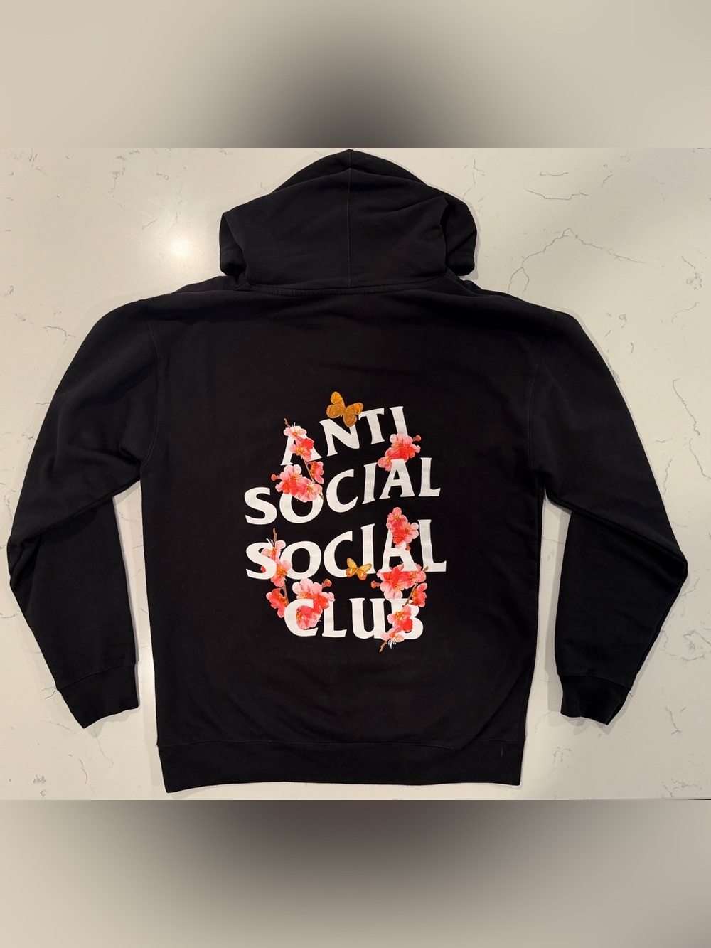 Anti Social Social Club Black Logo Pullover Hoodie